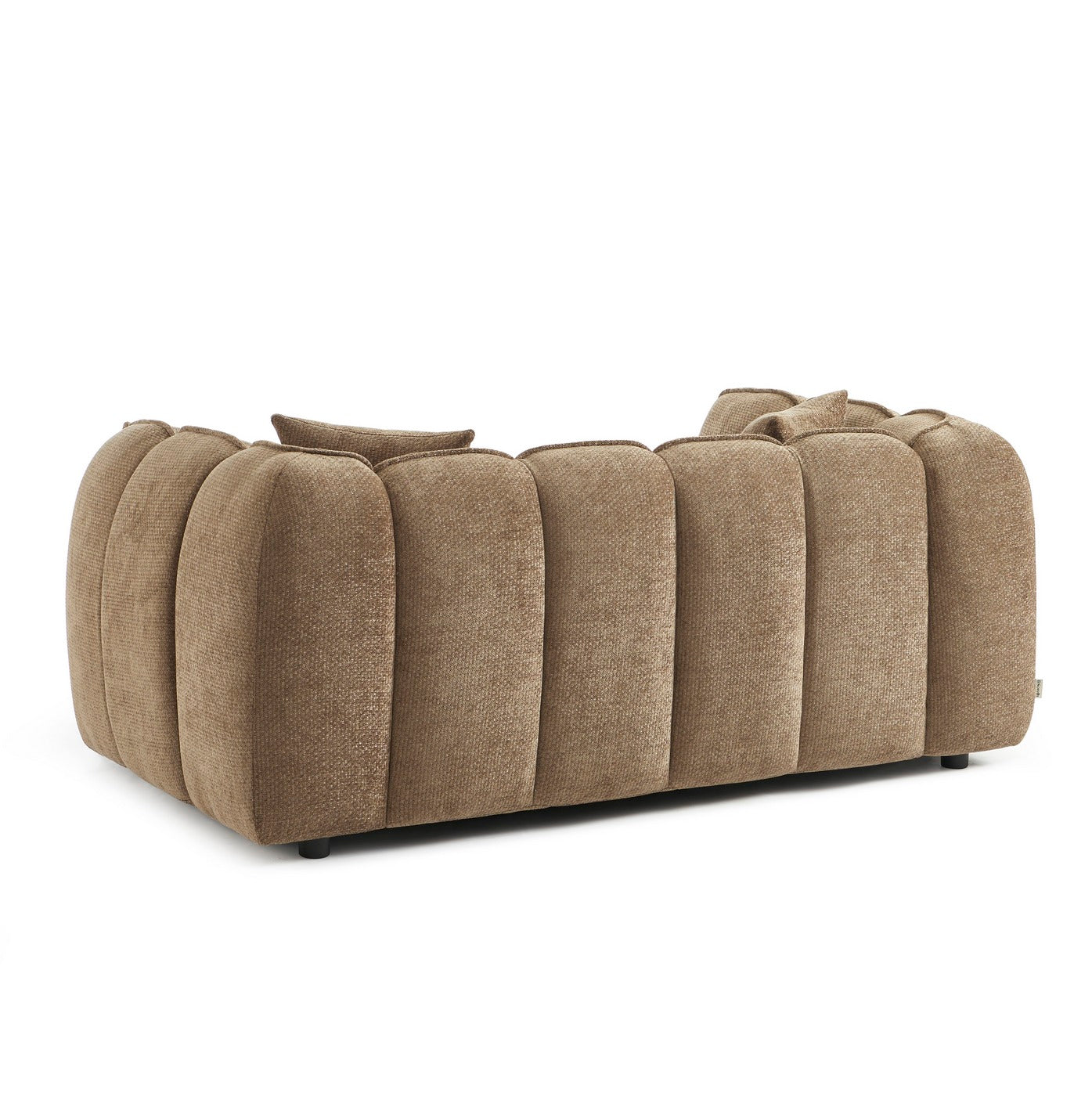Matilda - Canapé 2 Places - Tissu Chenille - Marron