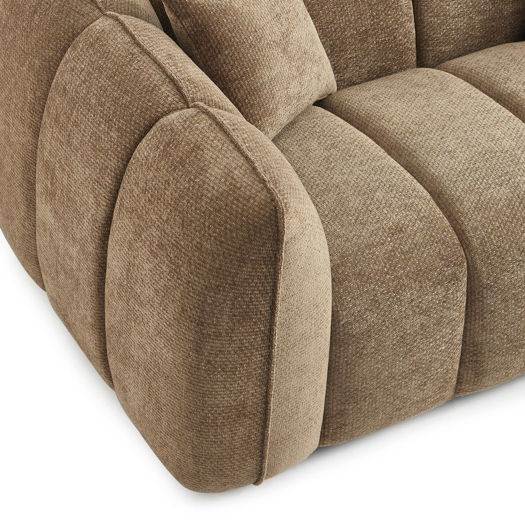 Matilda - Canapé 2 Places - Tissu Chenille - Marron