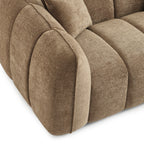 Matilda - Canapé 2 Places - Tissu Chenille - Marron
