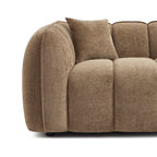 Matilda - Canapé 2 Places - Tissu Chenille - Marron