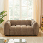Matilda - Canapé 2 Places - Tissu Chenille - Marron