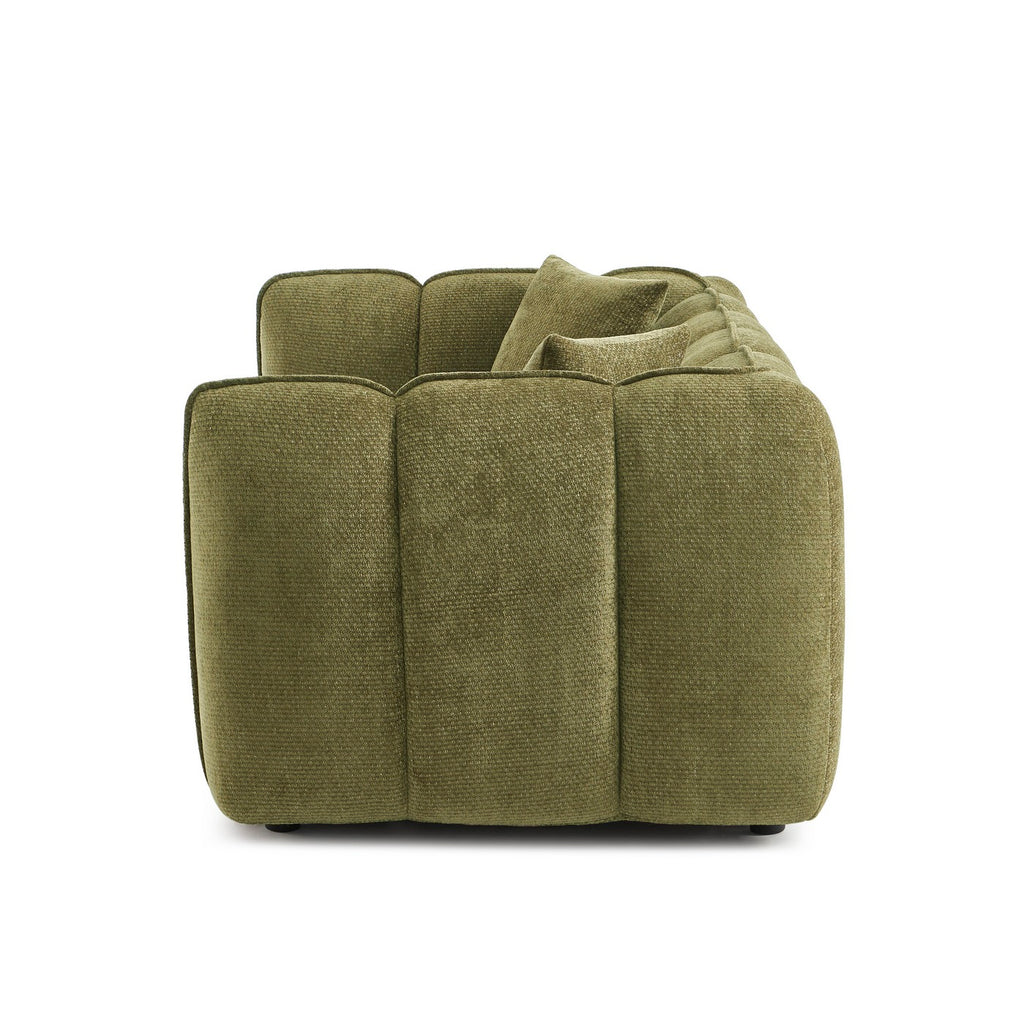 Matilda - Canapé - Tissu Chenille - Vert