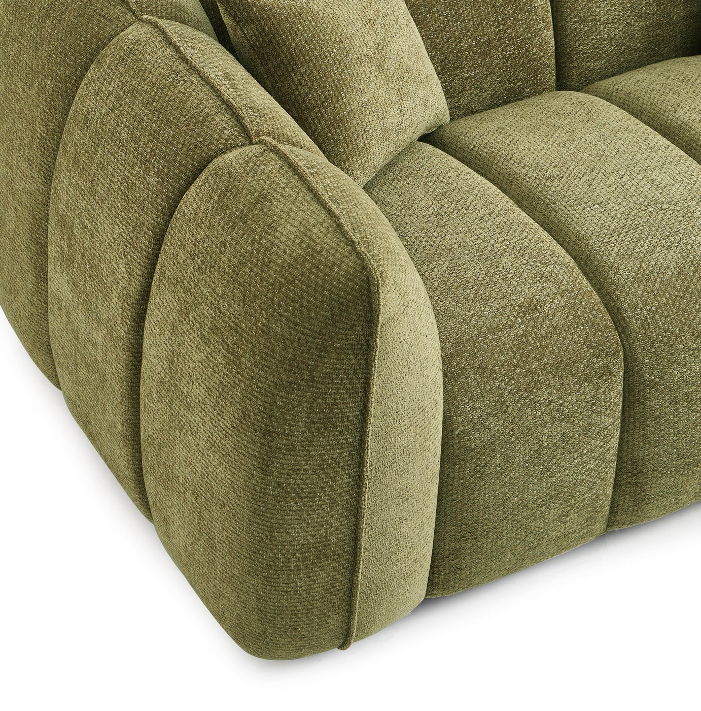 Matilda - Canapé - Tissu Chenille - Vert