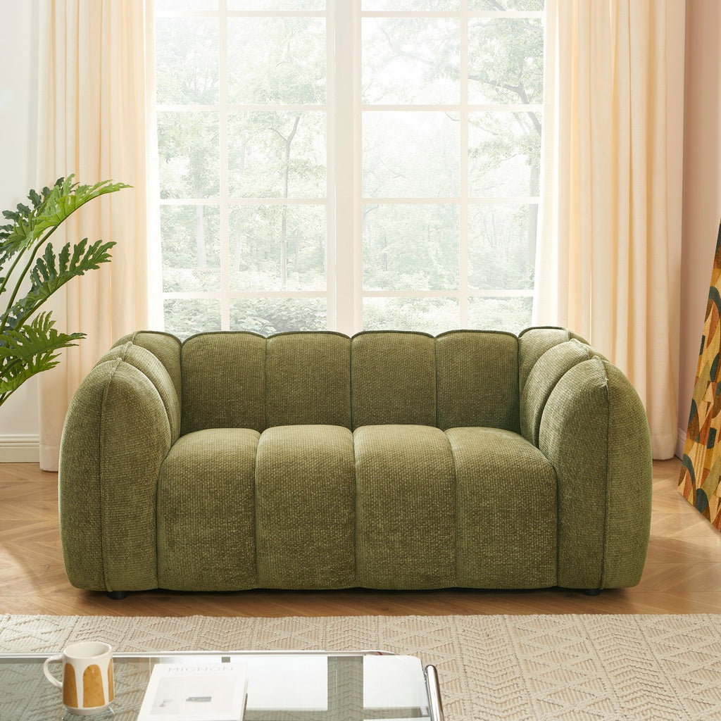 Matilda - Canapé - Tissu Chenille - Vert