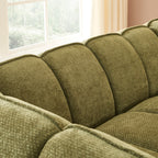 Matilda - Canapé - Tissu Chenille - Vert