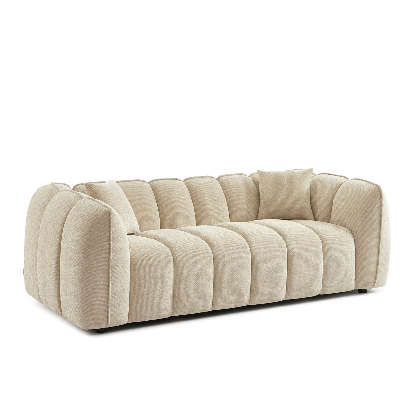 Matilda - 3 Seater Sofa - Chenille Fabric - Beige