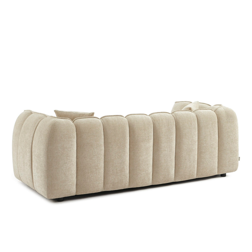 Matilda - 3 Seater Sofa - Chenille Fabric - Beige
