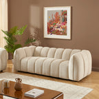 Matilda - 3 Seater Sofa - Chenille Fabric - Beige