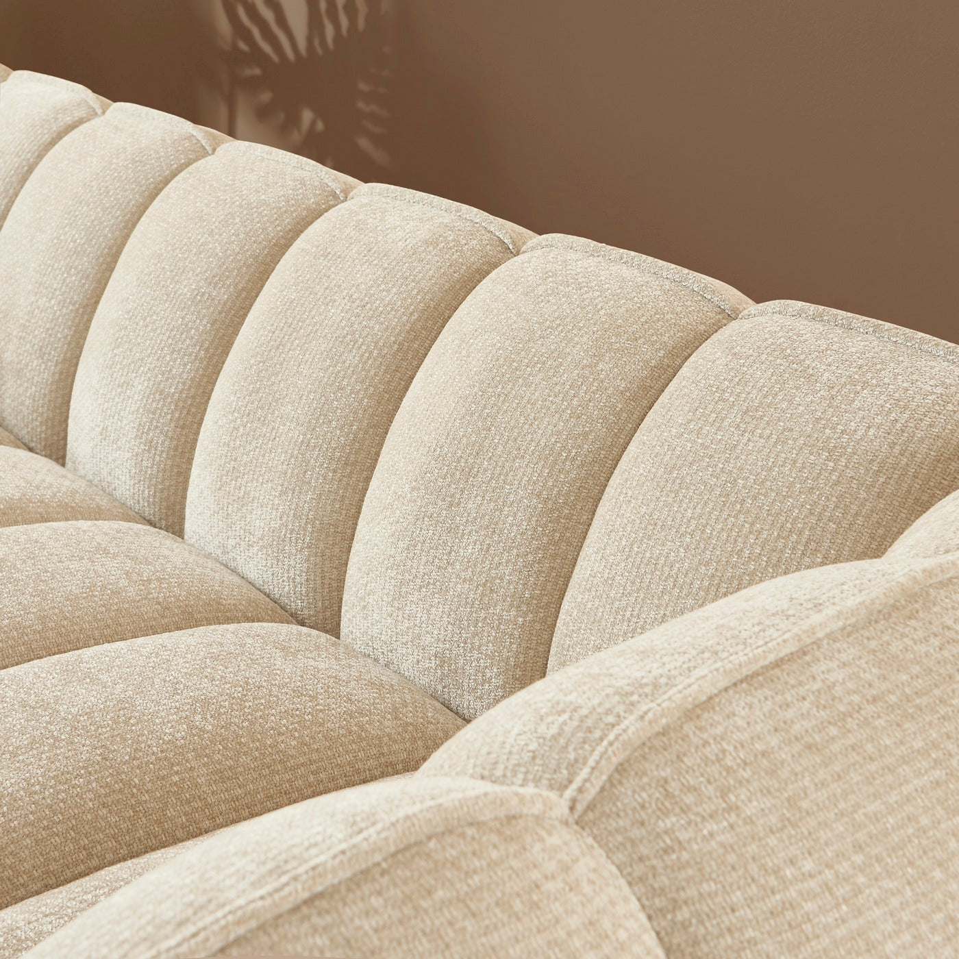 Matilda - 3 Seater Sofa - Chenille Fabric - Beige
