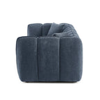 Matilda - Canapé 3 Places - Tissu Chenille - Bleu