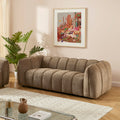 Matilda - 3 Seater Sofa - Chenille Fabric - Brown