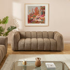 Matilda - 3 Seater Sofa - Chenille Fabric - Brown