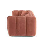 Matilda - 3 Seater Sofa - Chenille Fabric - Brick Red