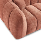 Matilda - 3 Seater Sofa - Chenille Fabric - Brick Red