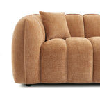 Matilda - 3 Seater Sofa - Chenille Fabric - Terracotta