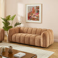Matilda - 3 Seater Sofa - Chenille Fabric - Terracotta