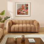 Matilda - 3 Seater Sofa - Chenille Fabric - Terracotta