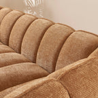 Matilda - 3 Seater Sofa - Chenille Fabric - Terracotta