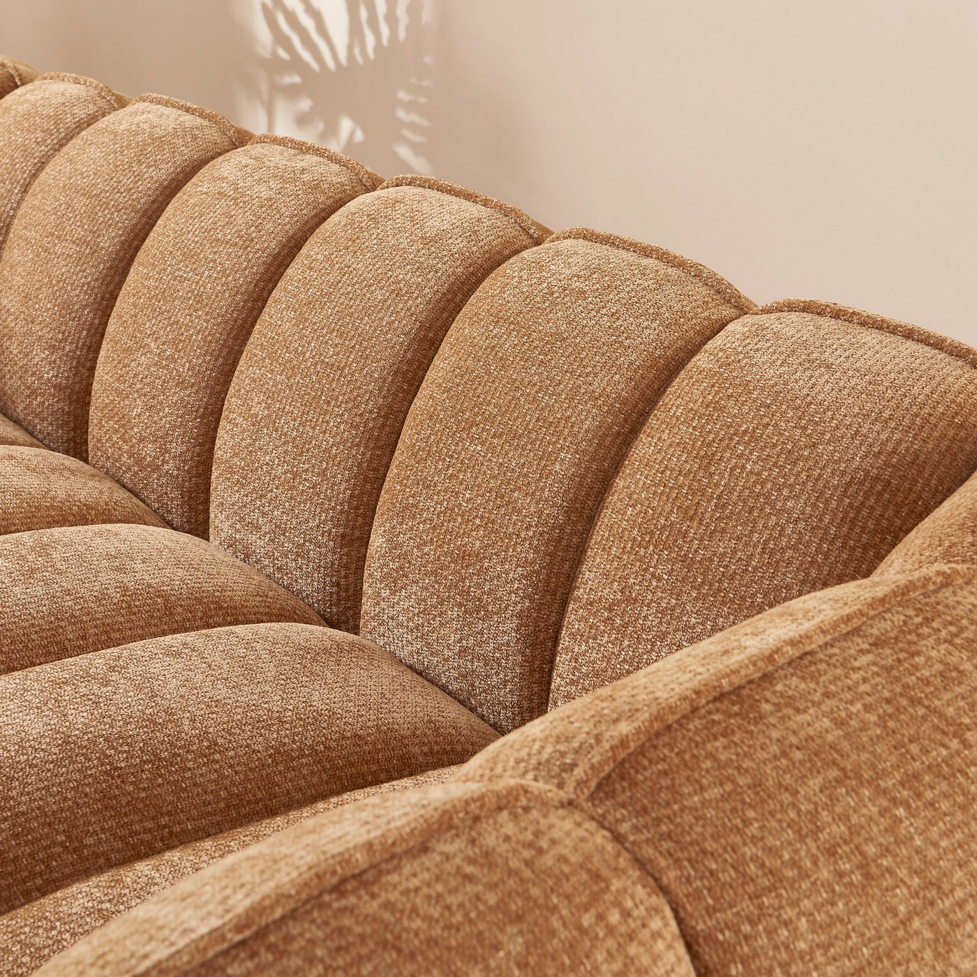 Matilda - 3 Seater Sofa - Chenille Fabric - Terracotta