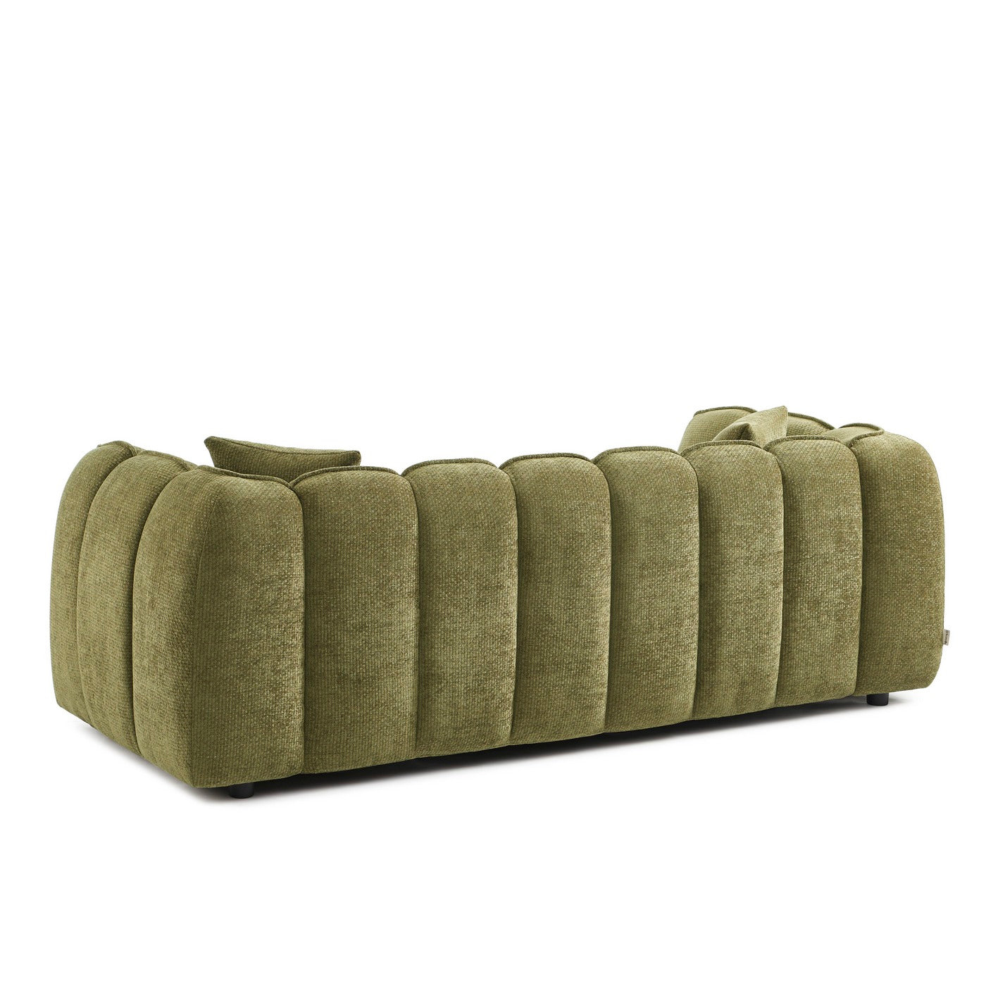 Matilda - Canapé 3 Places - Tissu Chenille - Vert