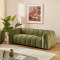 Matilda - Canapé 3 Places - Tissu Chenille - Vert