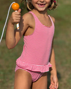 1 Piece Ines Red Striped