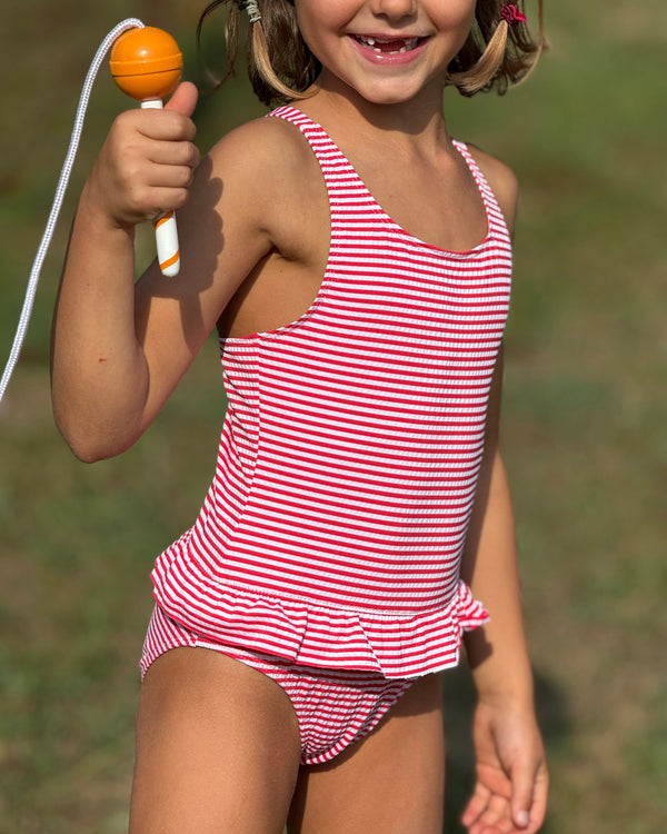 1 Piece Ines Red Striped