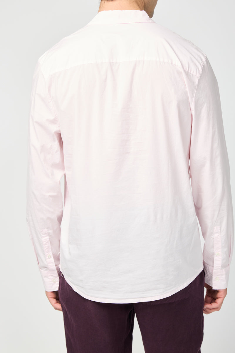 Chemise En Popeline Stretch Teintée Gmt - Pigment Rose - Homme