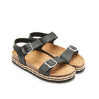 Ines Black Sandals - Women