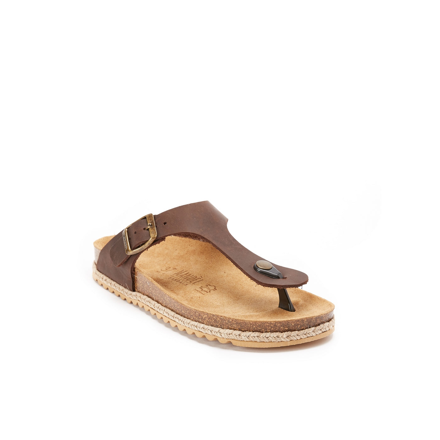 Chanclas Blanca - Marrón oscuro - Mujer