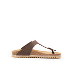 Chanclas Blanca - Marrón oscuro - Mujer