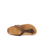 Chanclas Blanca - Marrón oscuro - Mujer