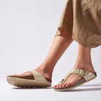 Blanca Flip Flops - Beige - Women