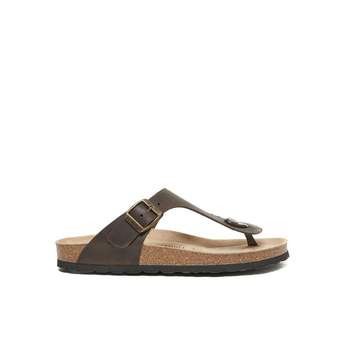 Chanclas Blanca - Marrón oscuro - Mujer