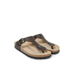 Chanclas Blanca - Marrón oscuro - Mujer