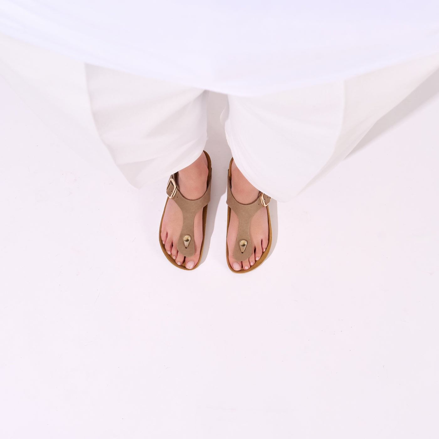 Tongs Blanca - Taupe - Femme