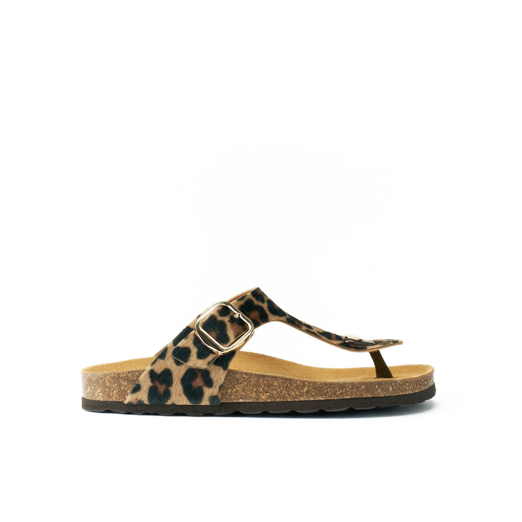 Chanclas Blanca - Marrón - Mujer