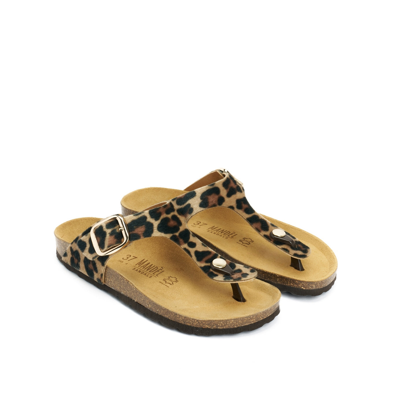 Chanclas Blanca - Marrón - Mujer