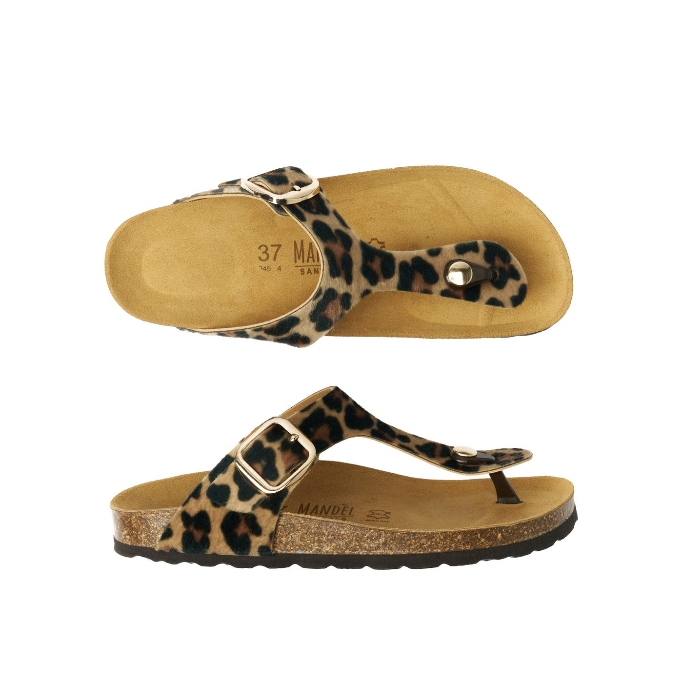 Chanclas Blanca - Marrón - Mujer