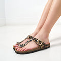 Chanclas Blanca - Marrón - Mujer