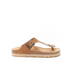 Chanclas Blanca - Marrón - Mujer