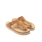 Chanclas Blanca - Marrón - Mujer