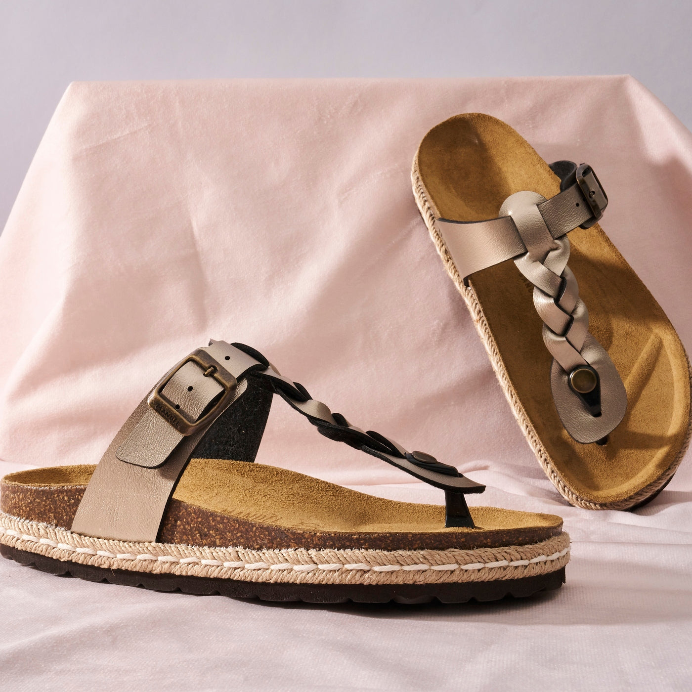Luna Flip Flops - Bronze - Women's
