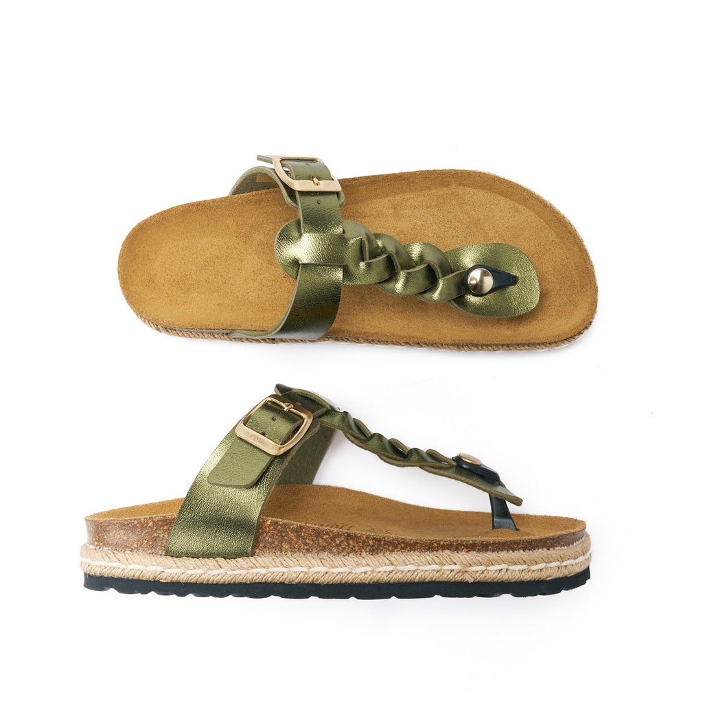 Luna Flip Flops - Green - Women's