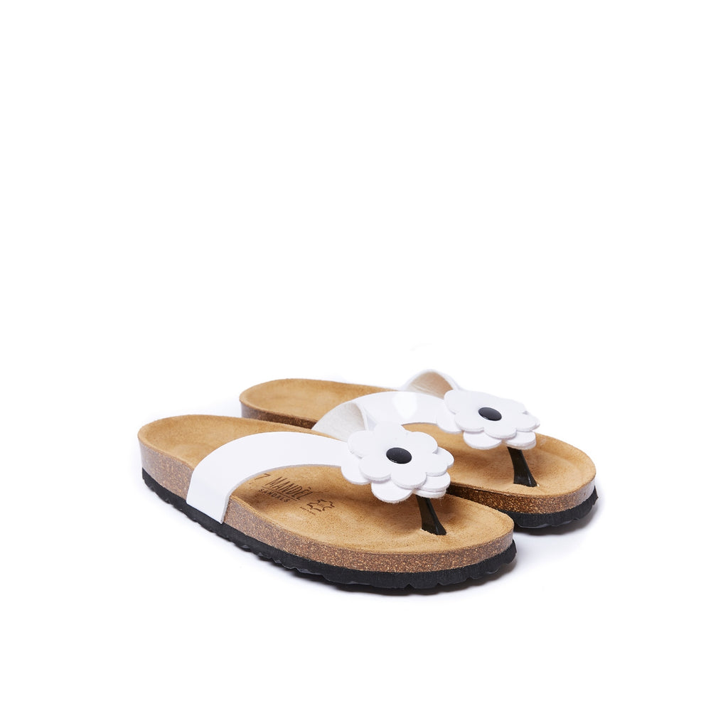 Lene Flip Flops - White - Women's