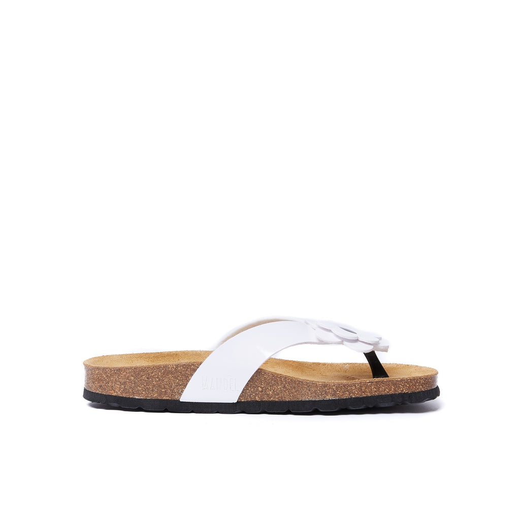 Lene Flip Flops - White - Women's