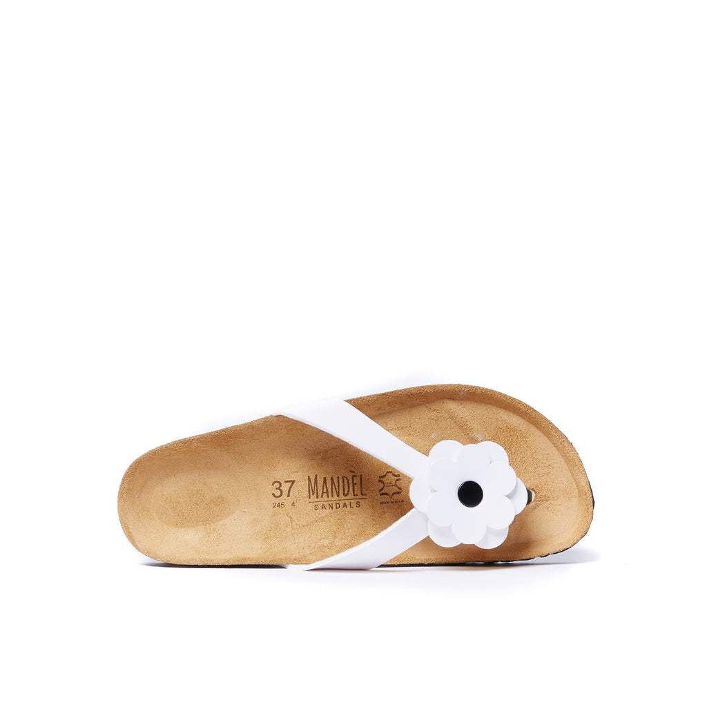 Lene Flip Flops - White - Women's