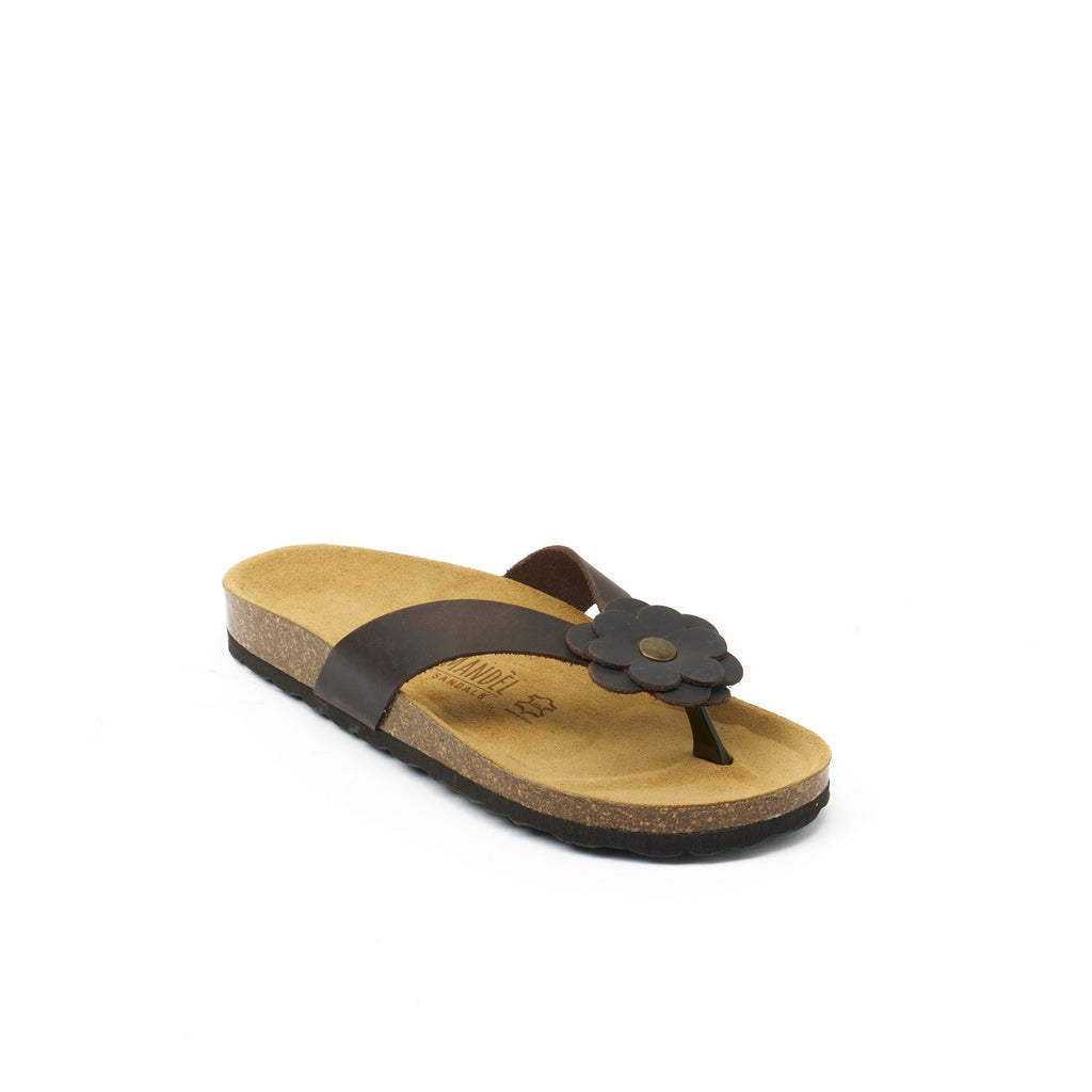 Lene Flip Flops - Dark Brown - Women's