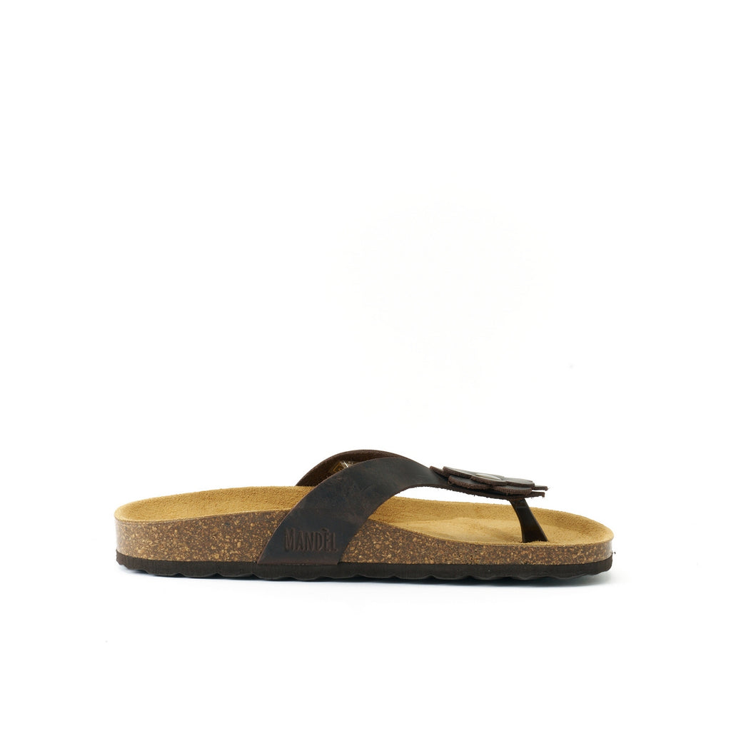 Lene Flip Flops - Dark Brown - Women's