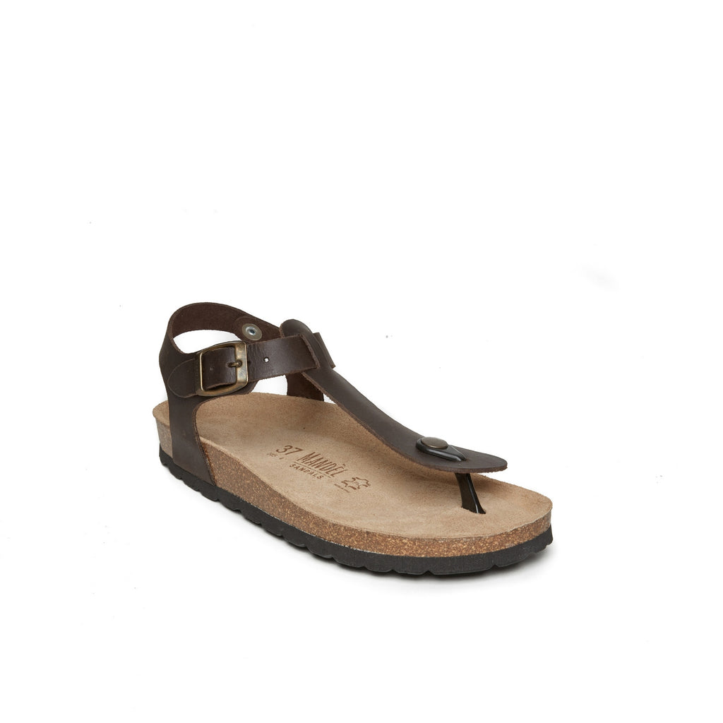 Tongs Leon - Dark Brown - Femme